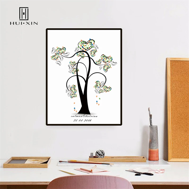 Tall Tree with Heart-Shaped Leaves of DIY Fingerprint Guestbook Souvenir for Birthdays Weddings Anniversaries Best Wall Decor
Tall Tree with Heart-Shaped Leaves of DIY Fingerprint Guestbook Souvenir for Birthdays Weddings Anniversaries Best Wall Decor