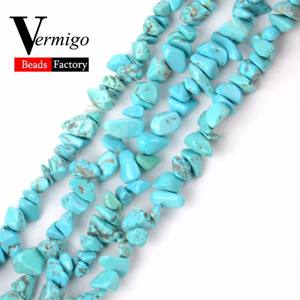 Natural Stone Beads Blue Turuquoises Irregular Gravel Chip Beads For Jewelry Making 3-5-8-12mm Diy Bracelet 16inches Wholesale
Natural Stone Beads Blue Turuquoises Irregular Gravel Chip Beads For Jewelry Making 3-5-8-12mm Diy Bracelet 16inches Wholesale