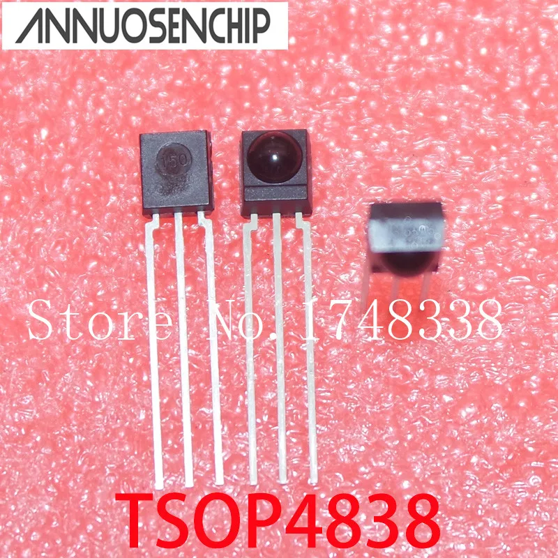 50PCS TSOP4838 P4838 TSOP 4838 DIP-3 Receiver Module 38 kHz NEW 
50PCS TSOP4838 P4838 TSOP 4838 DIP-3 Receiver Module 38 kHz NEW