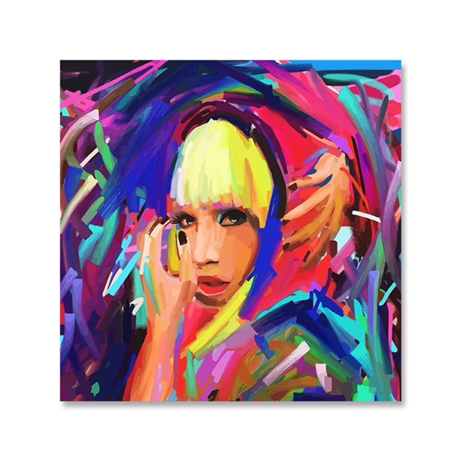 DIY digital oil painting its own acrylic coloring entertainment decoration Lady Gaga Abstract
DIY digital oil painting its own acrylic coloring entertainment decoration Lady Gaga Abstract
