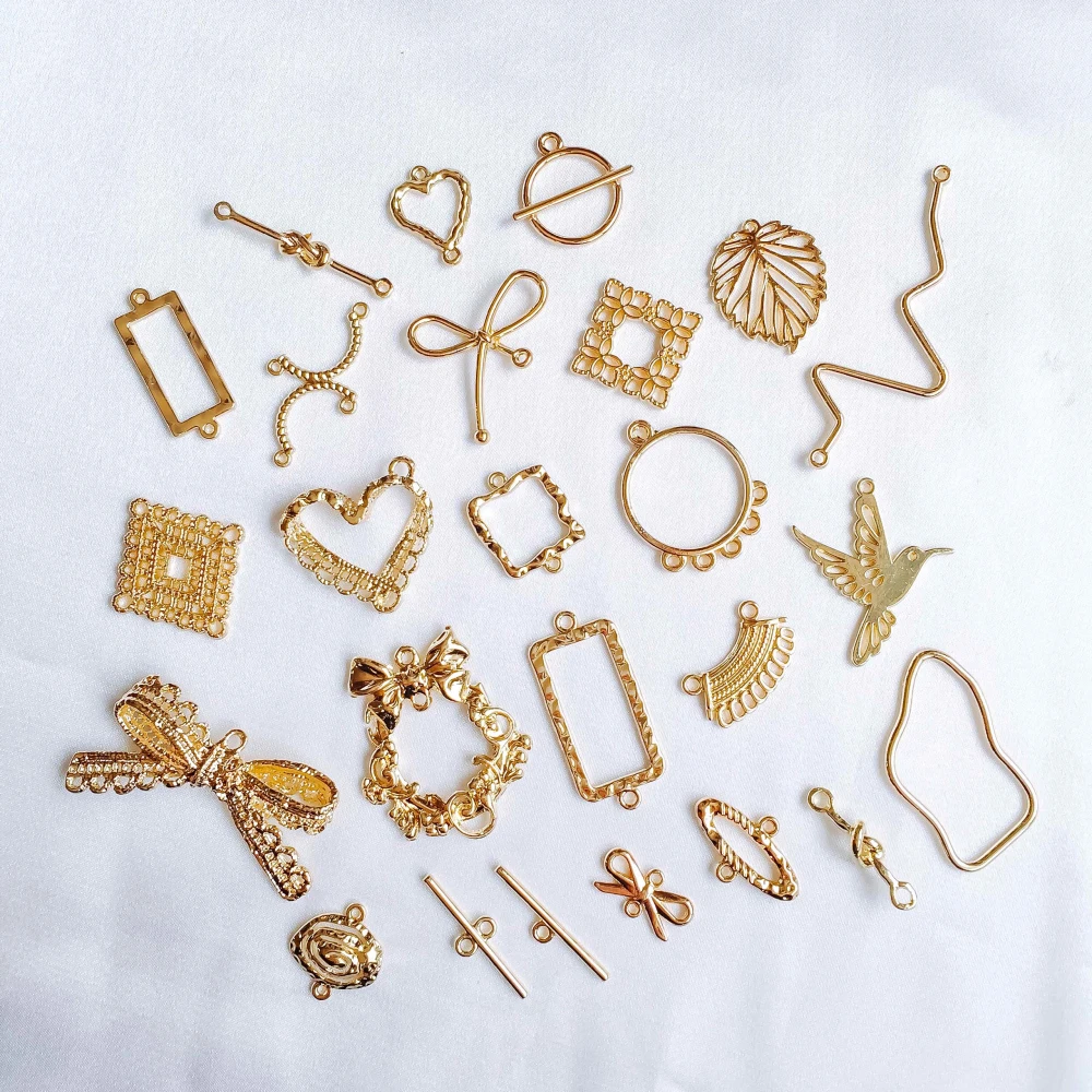 KC Gold Plated Earring Accessories Metal Charms Pendant Eardrop Components Necklace Diy Making Material Jewelry Finding 8pcs
KC Gold Plated Earring Accessories Metal Charms Pendant Eardrop Components Necklace Diy Making Material Jewelry Finding 8pcs