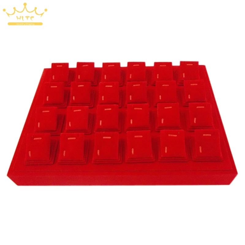 35x24x3 Jewelry Display Gold Necklaces and Pendants Earrings Holder Stands Tray with 24 Red Velvet Towers Removable Magnet Tray
35x24x3 Jewelry Display Gold Necklaces and Pendants Earrings Holder Stands Tray with 24 Red Velvet Towers Removable Magnet Tray