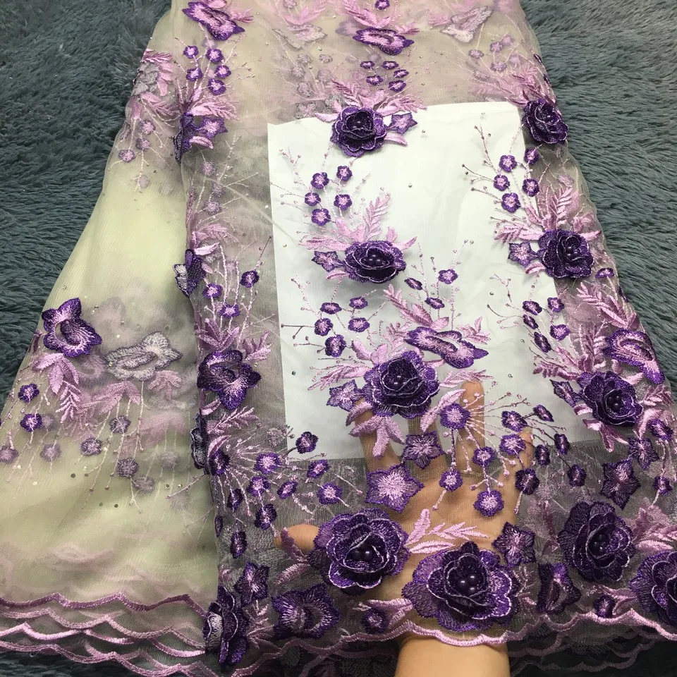 Lovely purple 3D Lace Fabric 2019 High Quality Lace Nigerian Lace Fabrics For Wedding Hot sale Beaded Lace Fabric AMZ29
Lovely purple 3D Lace Fabric 2019 High Quality Lace Nigerian Lace Fabrics For Wedding Hot sale Beaded Lace Fabric AMZ29