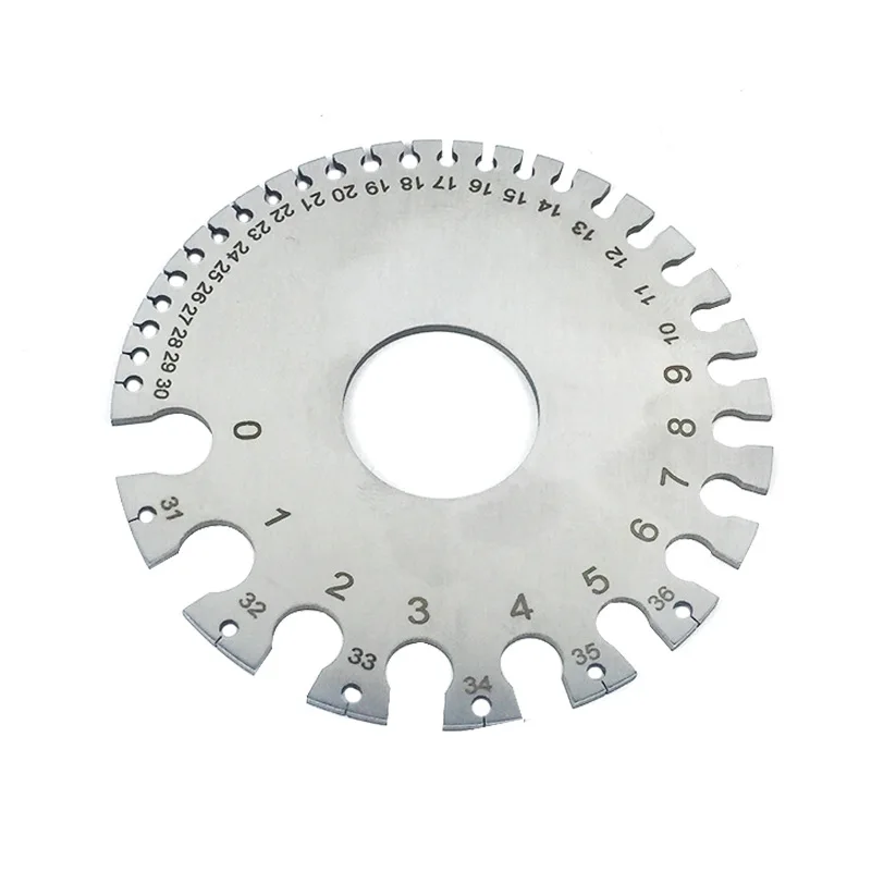 0-36 Round Wire Gauge Weld Diameter Gauge Welding Inspection Stainless Steel Inch Inspection A.W.G Gauges American Standard
0-36 Round Wire Gauge Weld Diameter Gauge Welding Inspection Stainless Steel Inch Inspection A.W.G Gauges American Standard