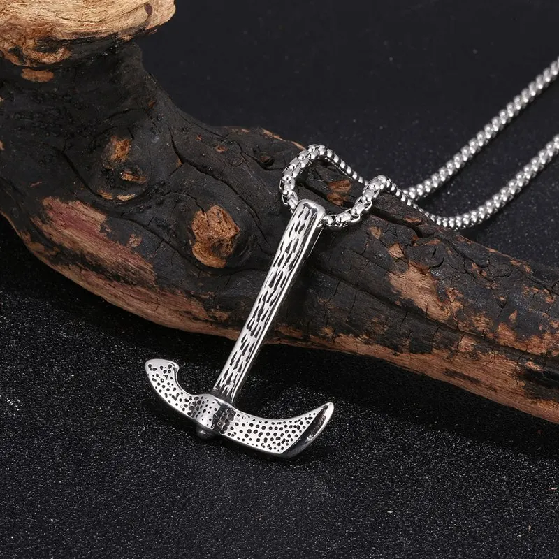 Punk Stainless Steel hoe Pendant Men's Chain Necklace Pendant Men And Women Jewelry Gift BB0419
Punk Stainless Steel hoe Pendant Men's Chain Necklace Pendant Men And Women Jewelry Gift BB0419