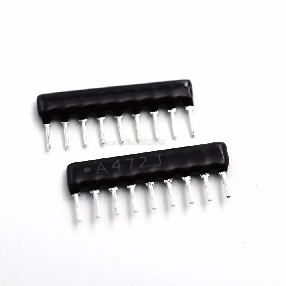 Сеть с изоляцией DIP, 10 шт., резисторная матрица 9Pin, 4K7, 4,7 ком, A472J, 4.7KR, сетевая матрица сопротивления A09-472J
Сеть с изоляцией DIP, 10 шт., резисторная матрица 9Pin, 4K7, 4,7 ком, A472J, 4.7KR, сетевая матрица сопротивления A09-472J
