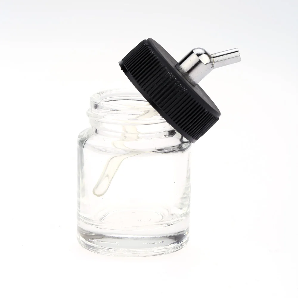 10PCS Airbrush Glass Bottles Air Brush Bottle (Jars) with 30 Angle Adapter Lid Assembly Using on Dual-Action Airbrushes
10PCS Airbrush Glass Bottles Air Brush Bottle (Jars) with 30 Angle Adapter Lid Assembly Using on Dual-Action Airbrushes