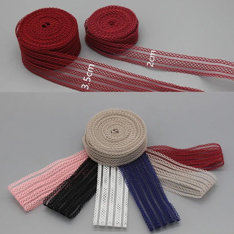 50yards/lot Black White Pink Red Lace trim DIY Band Ties Hair Dress Sewing Accessories Mesh Elastic Ribbon Party Decoration
50yards/lot Black White Pink Red Lace trim DIY Band Ties Hair Dress Sewing Accessories Mesh Elastic Ribbon Party Decoration