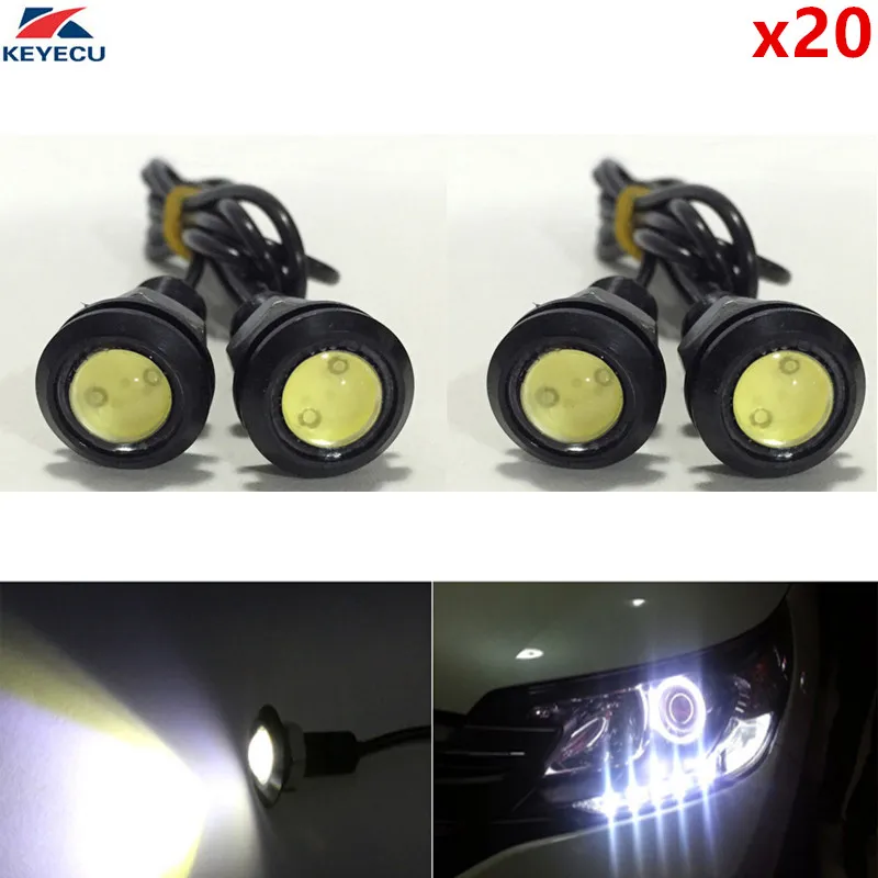 KEYECU 20PCS 12V White Eagle Eye Lamp Waterproof LED Light Bulbs For Daytime Running Lights DRL Car Tail Light Motor Backup
KEYECU 20PCS 12V White Eagle Eye Lamp Waterproof LED Light Bulbs For Daytime Running Lights DRL Car Tail Light Motor Backup
