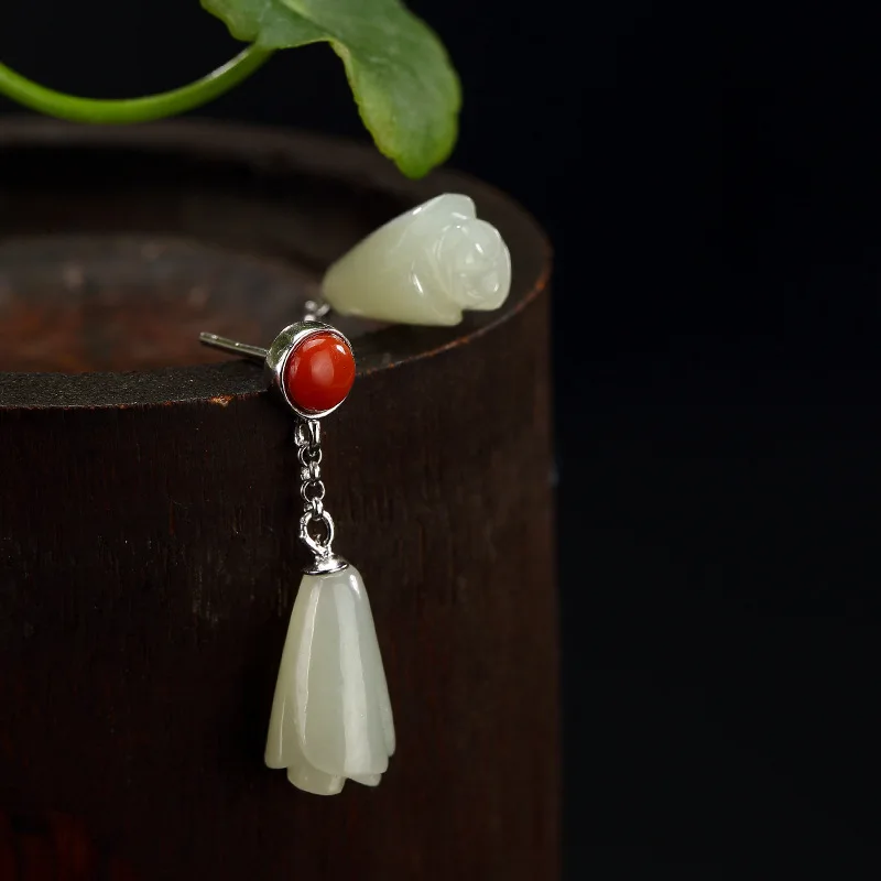 2018 Sale Hot Sale Carnelian Brinco S925 Pure Natural Hetian Jade South Orchid Retro High Grade Female Earrings Wholesale
2018 Sale Hot Sale Carnelian Brinco S925 Pure Natural Hetian Jade South Orchid Retro High Grade Female Earrings Wholesale