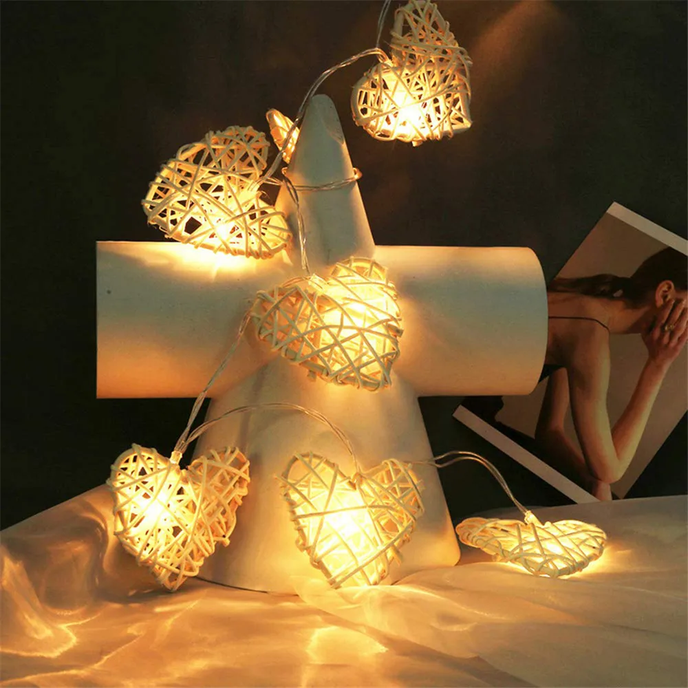 10 leds Rattan Heart led string lights Holiday lighting Christmas Wedding Party Valentie's Day decoration Fairy Garland
10 leds Rattan Heart led string lights Holiday lighting Christmas Wedding Party Valentie's Day decoration Fairy Garland