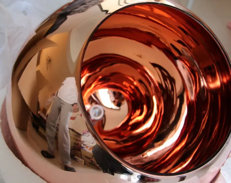 Диаметр 20 см Медь Тень Mirror Ball Подвеска Свет столовая Стекло Подвесной светильник