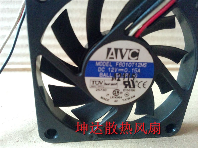 Free shipping original AVC 6CM 6010 F6010T12MS 12V 0.15A60 * 60 * 10mm 3 line CPU fan
Free shipping original AVC 6CM 6010 F6010T12MS 12V 0.15A60 * 60 * 10mm 3 line CPU fan