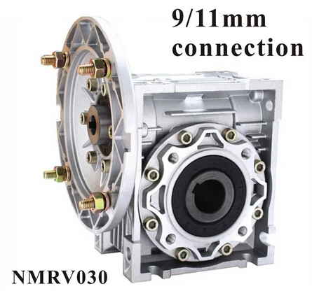90 degree Gearbox NMRV030 Worm Gear Speed Reducer 5:1 - 80 :1 for 9mm or 11mm input shaft
90 degree Gearbox NMRV030 Worm Gear Speed Reducer 5:1 - 80 :1 for 9mm or 11mm input shaft