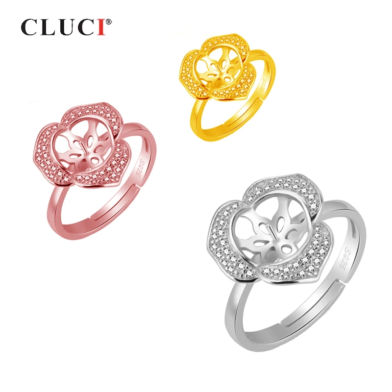 CLUCI Silver 925 Adjustable Big Flowers Rings For Women Wedding Engagement 925 Sterling Silver Zircon Flower Rings SR2119SB
CLUCI Silver 925 Adjustable Big Flowers Rings For Women Wedding Engagement 925 Sterling Silver Zircon Flower Rings SR2119SB