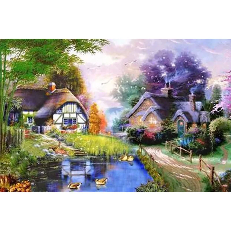 LaoJieYuan Full square diamond embroidery mosaic house pattern 3d diy diamond painting set
LaoJieYuan Full square diamond embroidery mosaic house pattern 3d diy diamond painting set