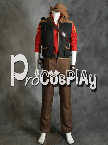 Команда Fortress 2 снайпер красный косплей костюм и шляпа mp000649|cosplay costume|team fortress 2team