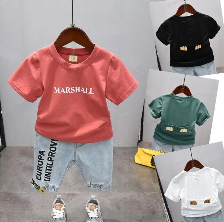 Summer Boy Clothing Set Boy Toddler Baby Boy Short Sleeve T-Shirt + Denim Shorts Boys Set Children's Leisure Set 2-7Year
Summer Boy Clothing Set Boy Toddler Baby Boy Short Sleeve T-Shirt + Denim Shorts Boys Set Children's Leisure Set 2-7Year