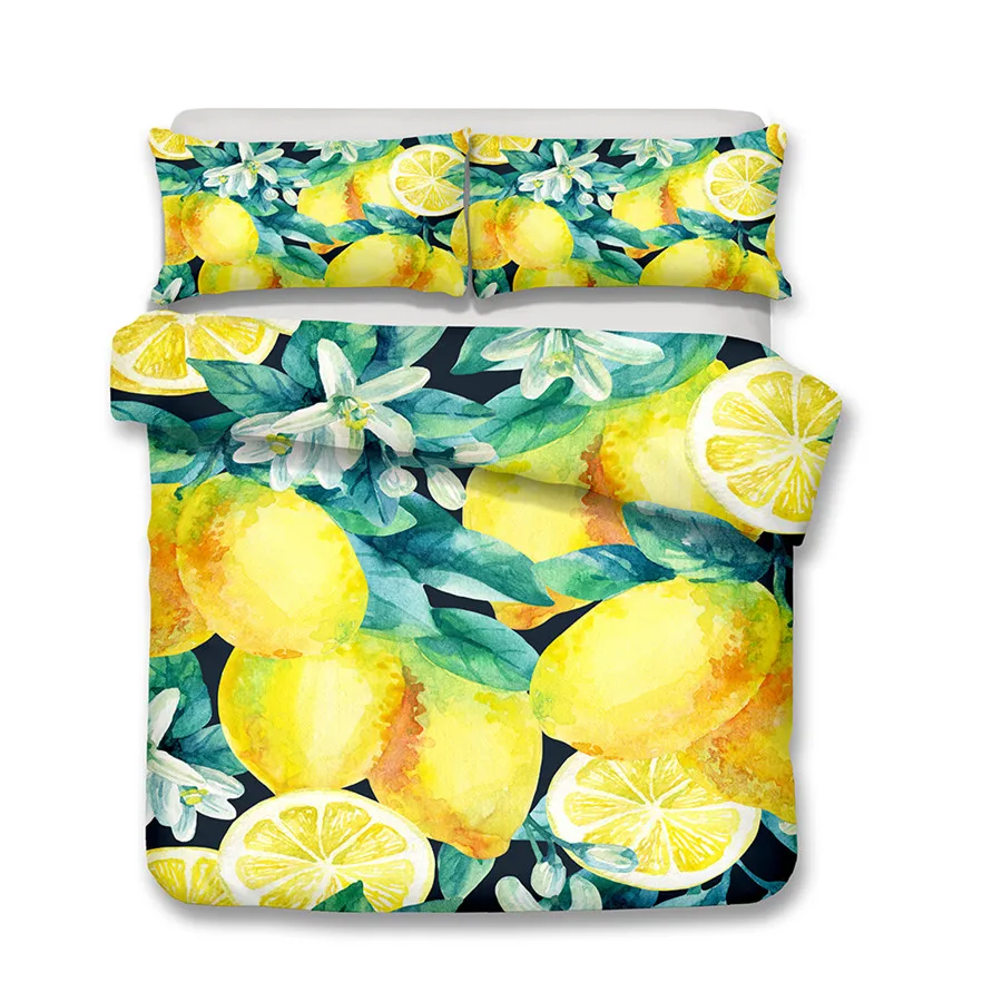 HELENGILI 3D Bedding Set Fruit Lemon Print Duvet Cover Set Bedcloth with Pillowcase Bed Set Home Textiles #NM-03
HELENGILI 3D Bedding Set Fruit Lemon Print Duvet Cover Set Bedcloth with Pillowcase Bed Set Home Textiles #NM-03
