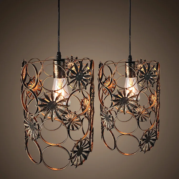 American Vintage Style Rust Cage Pendant Light Retro Lamp Antique Rust Wought Iron Hanging Light For Loft Restaurant Bar
American Vintage Style Rust Cage Pendant Light Retro Lamp Antique Rust Wought Iron Hanging Light For Loft Restaurant Bar