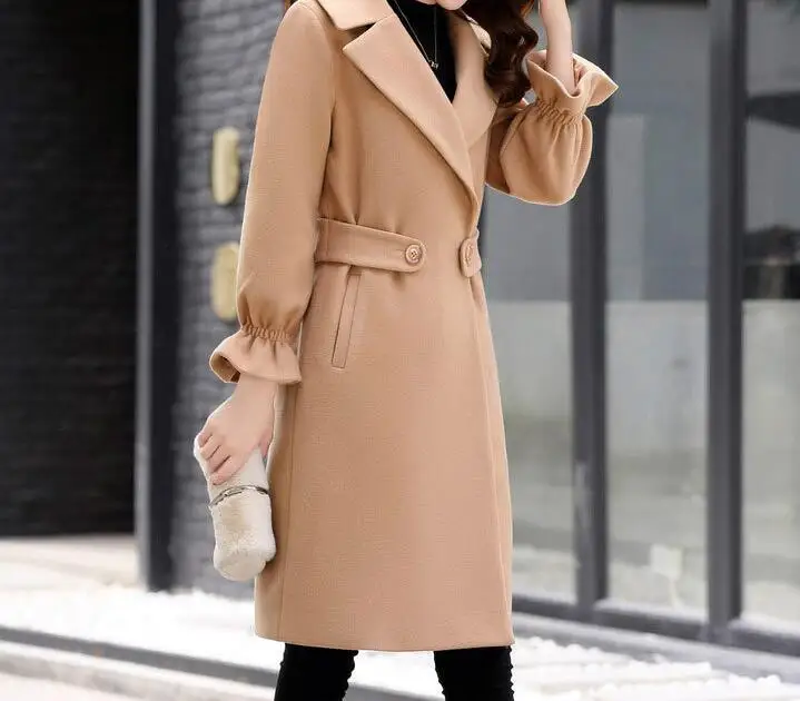 M-3XL Hot / Spring Women New Fashion Lapel high-end self-cultivation in the long thick wool coat
M-3XL Hot / Spring Women New Fashion Lapel high-end self-cultivation in the long thick wool coat