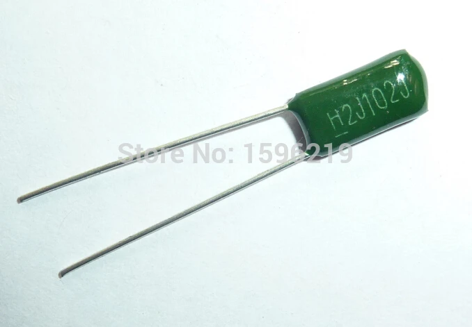100 шт. Майларовый пленочный конденсатор 630 в 2J102J 1000pF 1nF 2J102 5% полиэфирный