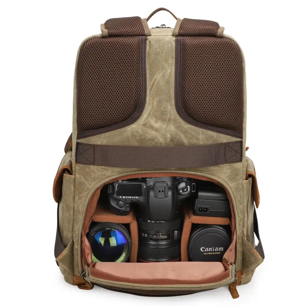 Batik Canvas+Leather Photo Bag Vintage Outdoor Travel Backpack Photography Padded DSLR Camera Case for Camera/Lens/Tripod/Laptop
Batik Canvas+Leather Photo Bag Vintage Outdoor Travel Backpack Photography Padded DSLR Camera Case for Camera/Lens/Tripod/Laptop