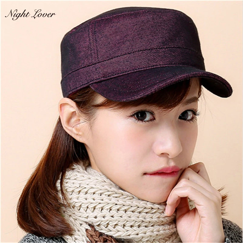 Pure color Flat Top women's Washed Caps And Hat Adjustable Outdoor Cap Summer Autumn Military Hats For Women Girl
Pure color Flat Top women's Washed Caps And Hat Adjustable Outdoor Cap Summer Autumn Military Hats For Women Girl