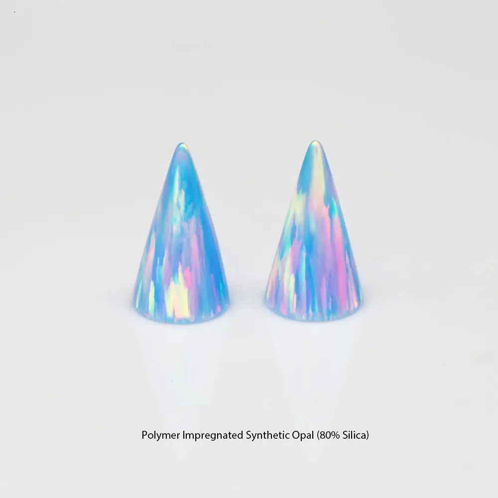 20pcs /lot op26 cornflower blue Cone Opal stone synthetic opal Round Cone Opal for Jewelry
20pcs /lot op26 cornflower blue Cone Opal stone synthetic opal Round Cone Opal for Jewelry