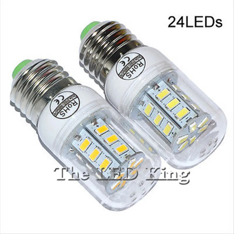 E27 220V Светодиодный светильник 5730 SMD светодиодный лампы E14 Кукуруза 24 30 36-42 48 72 89 s