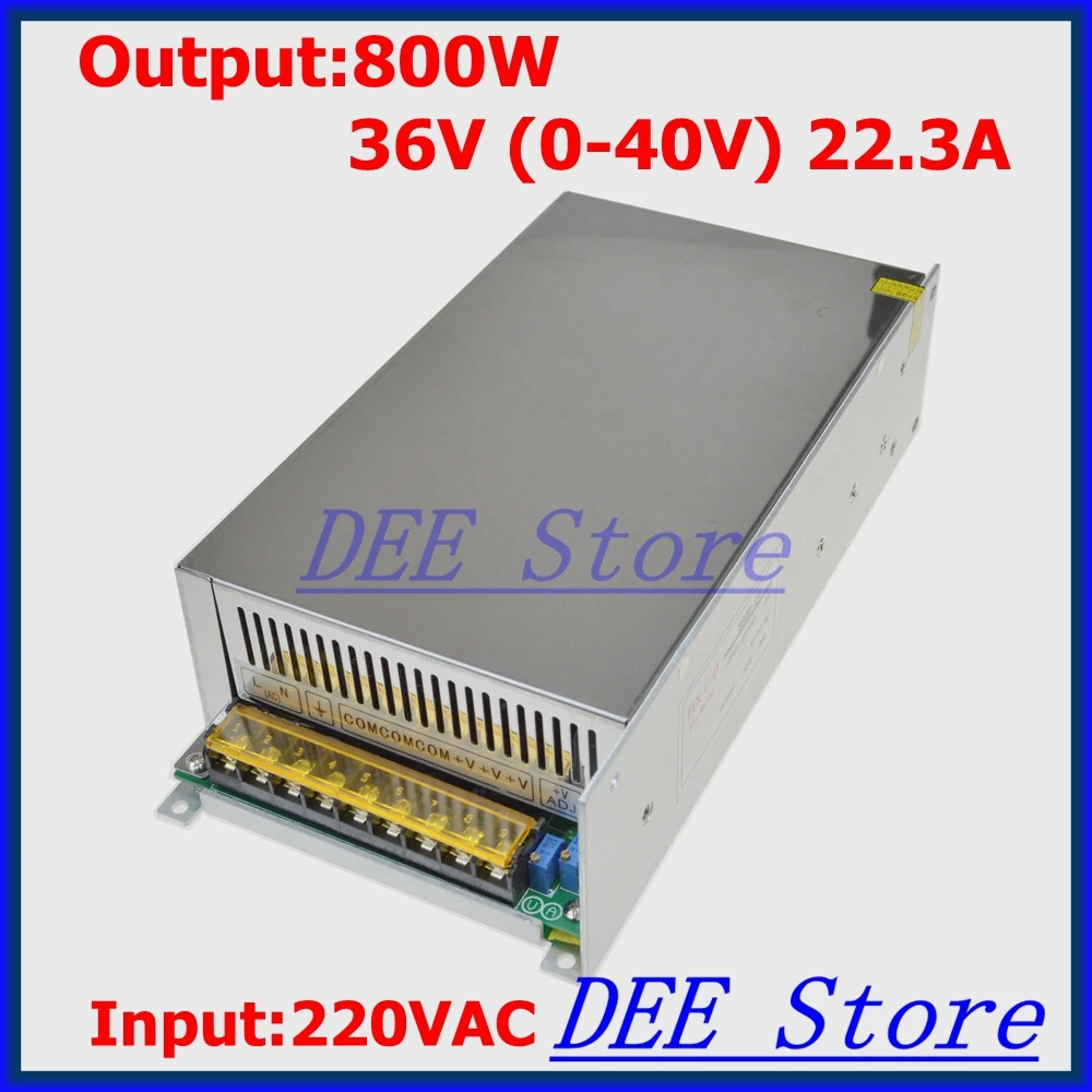 Led driver 800W 36V(0-40V) 22.3A Output Transformer Adjustable ac 220v to dc 36v Switching power supply unit for LED Strip light
Led driver 800W 36V(0-40V) 22.3A Output Transformer Adjustable ac 220v to dc 36v Switching power supply unit for LED Strip light