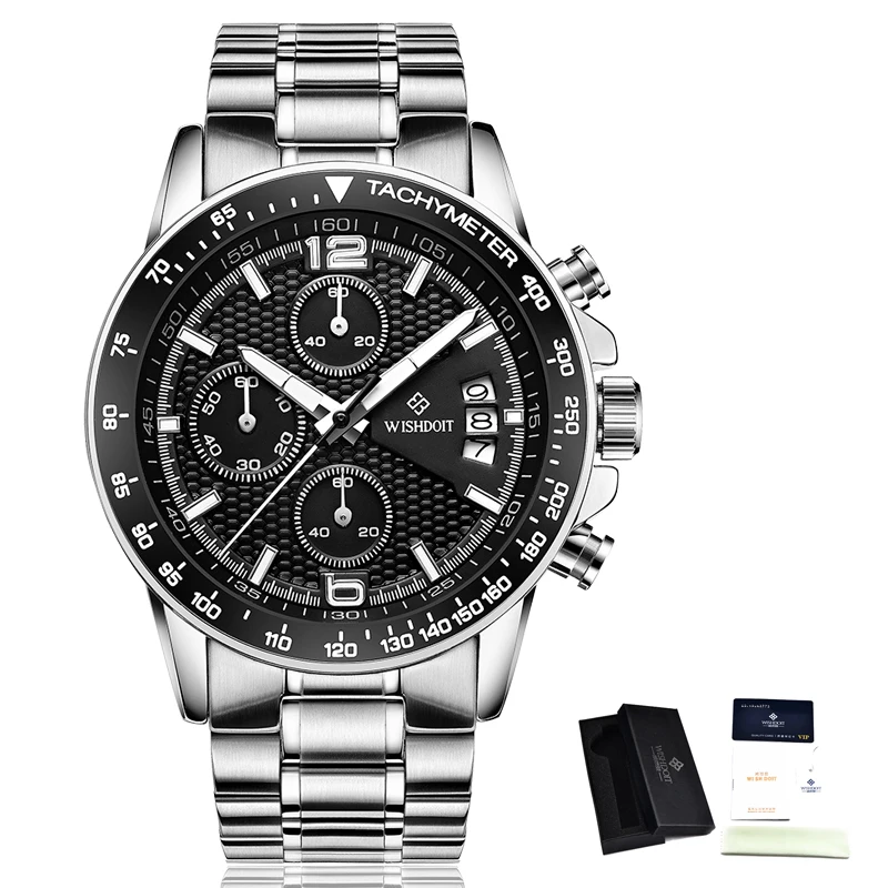 2019 WISHDOIT мужские часы Топ бренд класса люкс секундомер спортивные