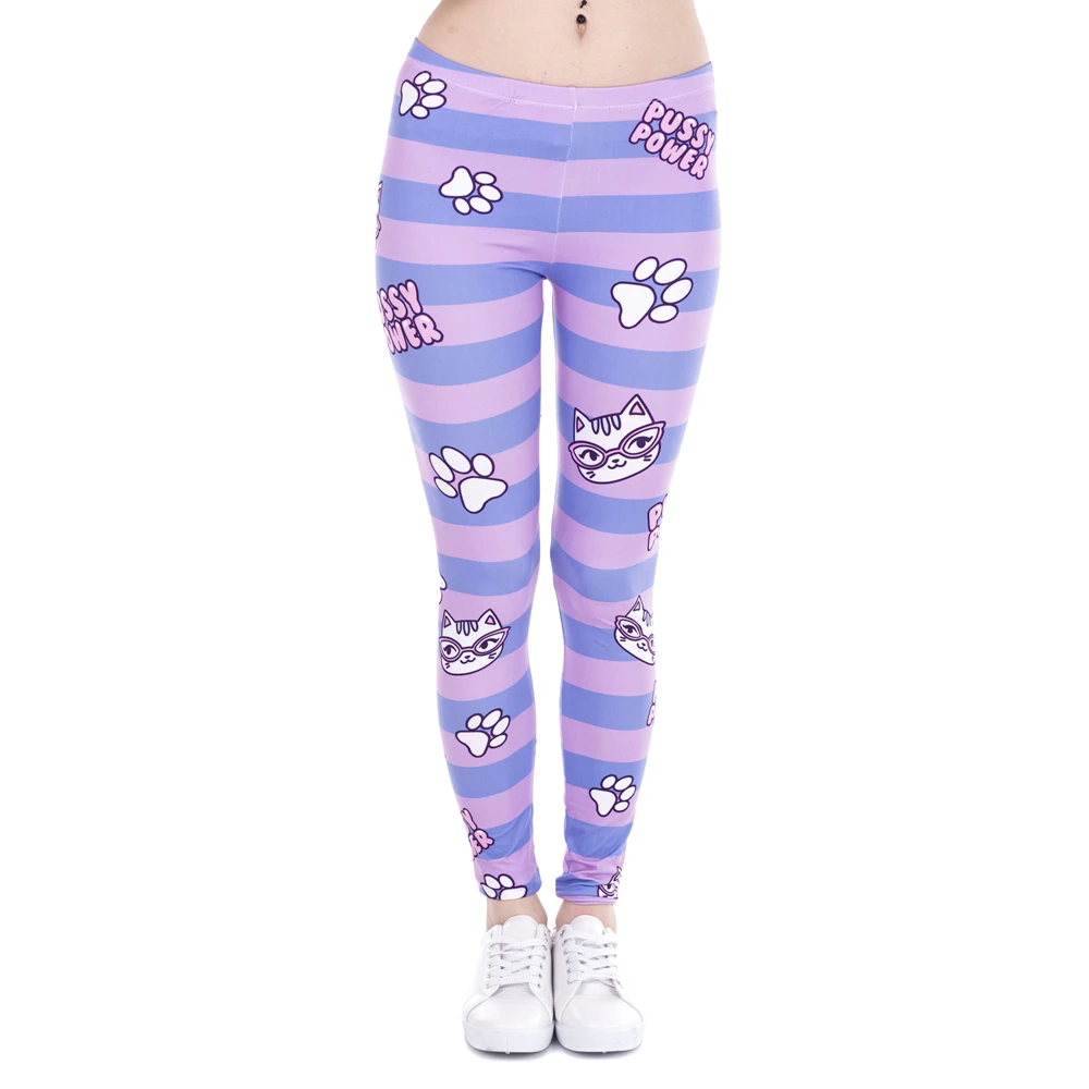 Hot Sales Fashion Women Leggings Pusy Power Pink Stripes Printing Cats Fitness Legging High Waist Stretch Woman Pants
Hot Sales Fashion Women Leggings Pusy Power Pink Stripes Printing Cats Fitness Legging High Waist Stretch Woman Pants