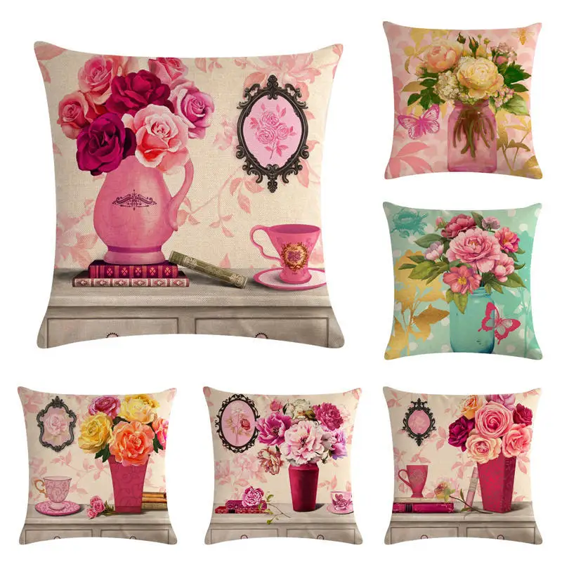 Fashion Flowers In Vase Pattern Soft Cushion Cover Home Office Decorative Pillow Case Home Textile Home Decor
Fashion Flowers In Vase Pattern Soft Cushion Cover Home Office Decorative Pillow Case Home Textile Home Decor
