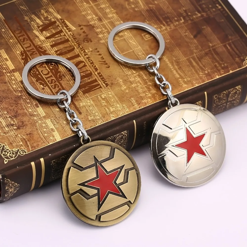 Captain America Keychain Enamel Bronze Sliver Shield Superhero Key Ring Men Gift Chaveiro llaveros key Chain Accessory Trinket
Captain America Keychain Enamel Bronze Sliver Shield Superhero Key Ring Men Gift Chaveiro llaveros key Chain Accessory Trinket