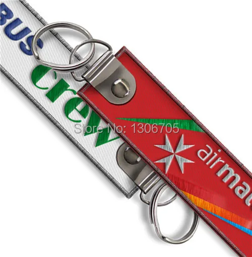 Воздушный багажный брелок Airbus Crew Malta|airbus crew|airbus keychainm keychain |