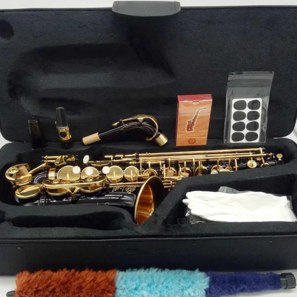 Factory Outlet Saxophone Alto 802 Musical Instruments Professional Alto Sax Black Lacquer Mouthpiece Patches Pads Reed Bend Neck
Factory Outlet Saxophone Alto 802 Musical Instruments Professional Alto Sax Black Lacquer Mouthpiece Patches Pads Reed Bend Neck