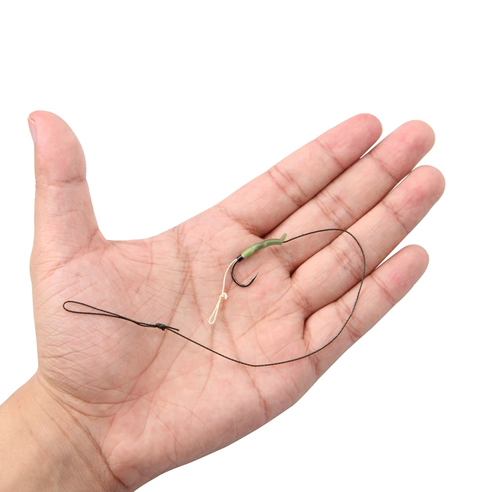 18pcs Carp Fishing Hair Rigs Green Coated Braided Thread Loop 8245 Curve Shank Hook Boilies Carp Rigs Carp Fishing Accessories
18pcs Carp Fishing Hair Rigs Green Coated Braided Thread Loop 8245 Curve Shank Hook Boilies Carp Rigs Carp Fishing Accessories