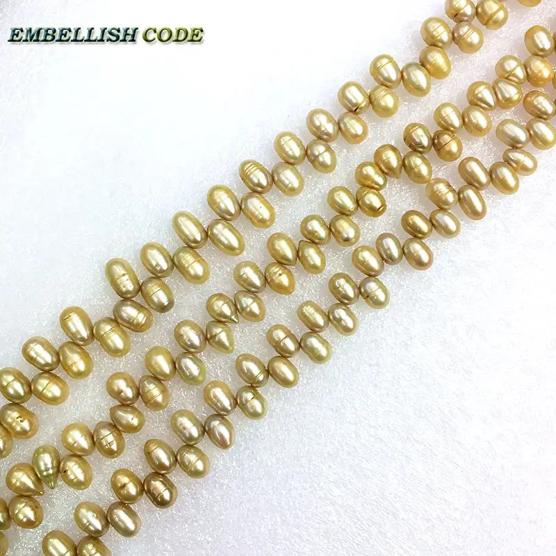 DIY on sales low price yellow golden color pearl beads 7-8mm tear drop shape Strand (about 65pcs/lot) natural Freshwater pearls
DIY on sales low price yellow golden color pearl beads 7-8mm tear drop shape Strand (about 65pcs/lot) natural Freshwater pearls
