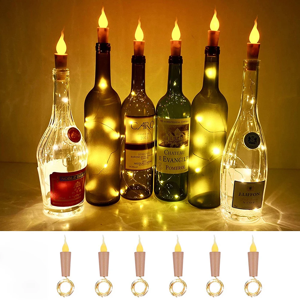 1M 2M Flameless Candle Wine Bottle Cork LED String Lights Christmas Copper Wire Wine Bottle lights for Party Wedding Decoration
1M 2M Flameless Candle Wine Bottle Cork LED String Lights Christmas Copper Wire Wine Bottle lights for Party Wedding Decoration