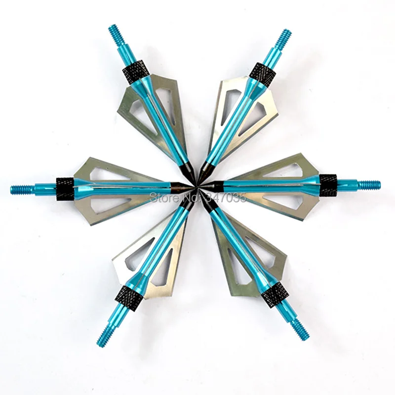 Blue 12 pcs 100 Grain broadhead point tip arrow head aftershock for arrow hunting Beast archery bow
Blue 12 pcs 100 Grain broadhead point tip arrow head aftershock for arrow hunting Beast archery bow