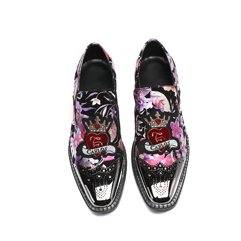 2018 Party Prom Handmade Men bright Sheepskin shoes with front and back Metal Weeding Flower Dress Shoes US11
2018 Party Prom Handmade Men bright Sheepskin shoes with front and back Metal Weeding Flower Dress Shoes US11