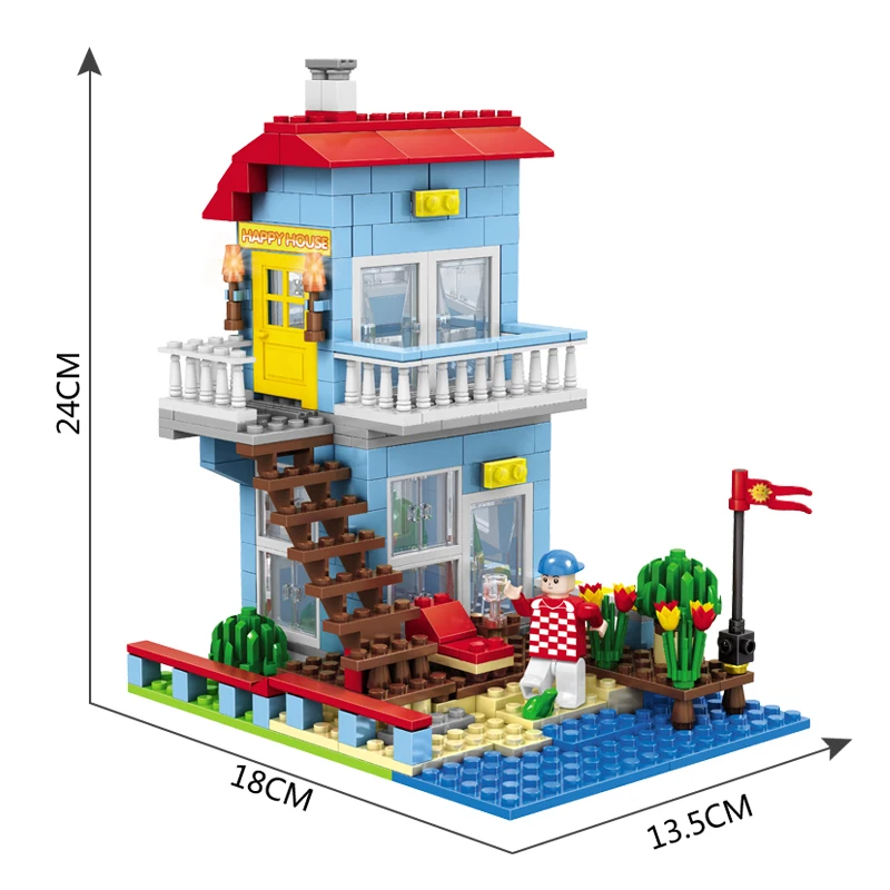 AUSINI Architecture Building Blocks Toys For Children Designer Educational Playthings Villa House Model Boys Mini Figures Bricks
AUSINI Architecture Building Blocks Toys For Children Designer Educational Playthings Villa House Model Boys Mini Figures Bricks