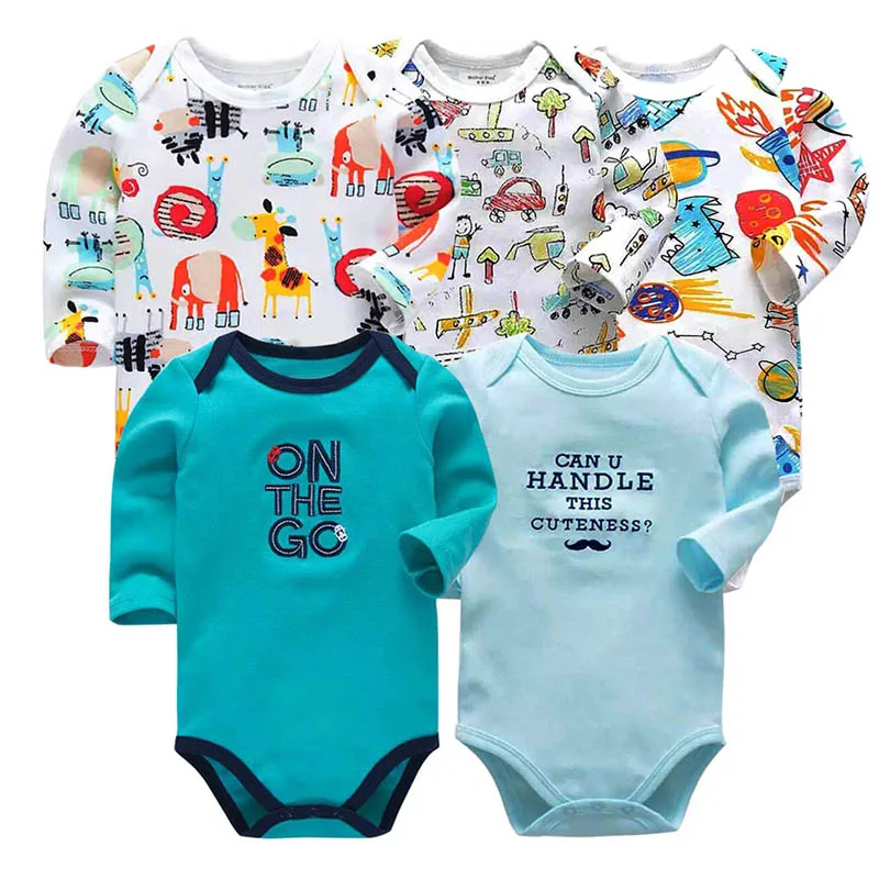 100%Cotton Baby Bodysuits Unisex Infant Jumpsuit Fashion Baby Boys Girls Clothes Long Sleeve Newborn Baby Clothing Set 5PCS/LOT
100%Cotton Baby Bodysuits Unisex Infant Jumpsuit Fashion Baby Boys Girls Clothes Long Sleeve Newborn Baby Clothing Set 5PCS/LOT