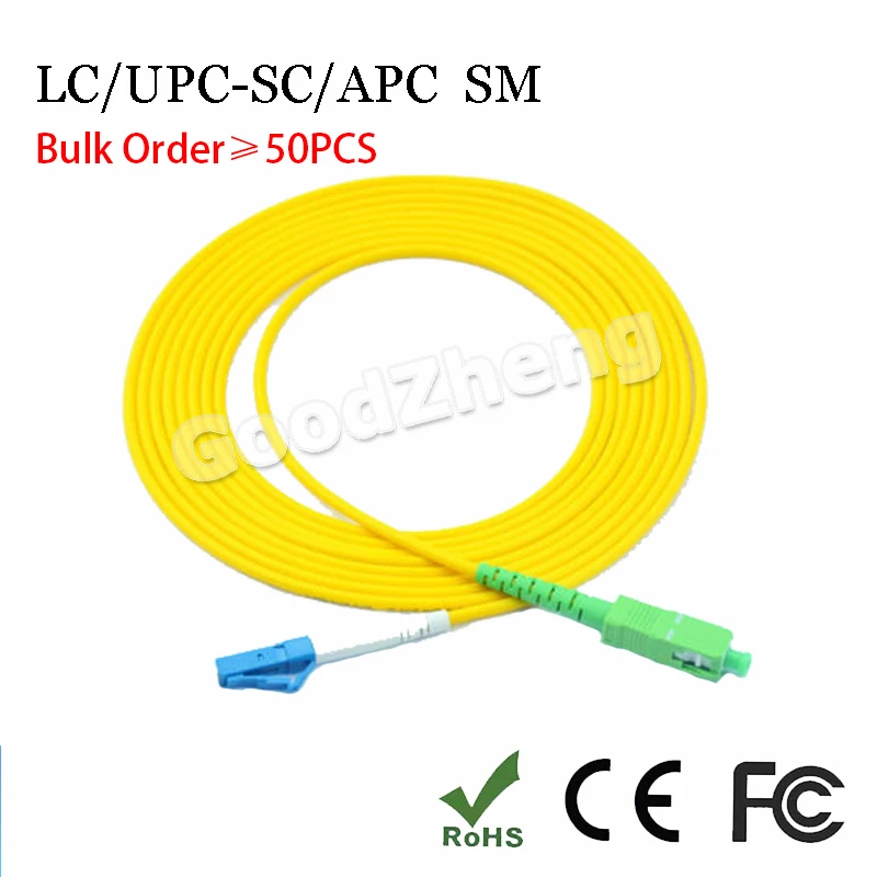 50PCS LOT 1M/1.5M/3M 2.0mm LC/UPC-SC/APC SIMPLEX 9/125 fiber patch cord jumper cable, Singlemode
50PCS LOT 1M/1.5M/3M 2.0mm LC/UPC-SC/APC SIMPLEX 9/125 fiber patch cord jumper cable, Singlemode
