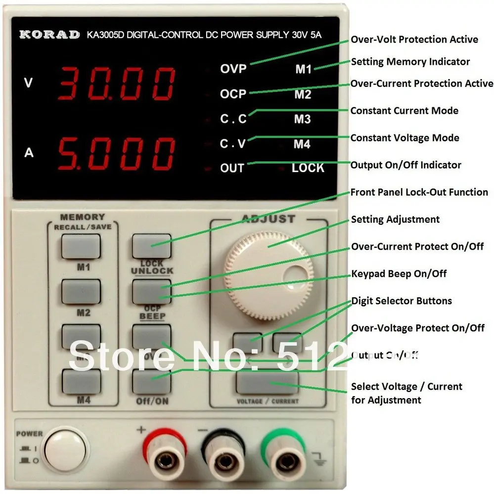KORAD KA3005D-прецизионный Регулируемый источник питания постоянного тока 30 В, 5 А, Цифровой Регулируемый лабораторный уровень 220 В
KORAD KA3005D-прецизионный Регулируемый источник питания постоянного тока 30 В, 5 А, Цифровой Регулируемый лабораторный уровень 220 В