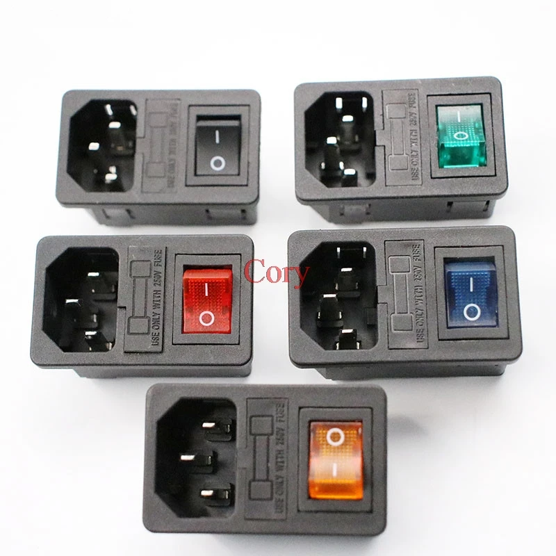 1Pc Rocker Switch Fused IEC 320 C14 Inlet Power socket with Light/NO light Switch Connector Plug Connector no fuse CZYC
1Pc Rocker Switch Fused IEC 320 C14 Inlet Power socket with Light/NO light Switch Connector Plug Connector no fuse CZYC