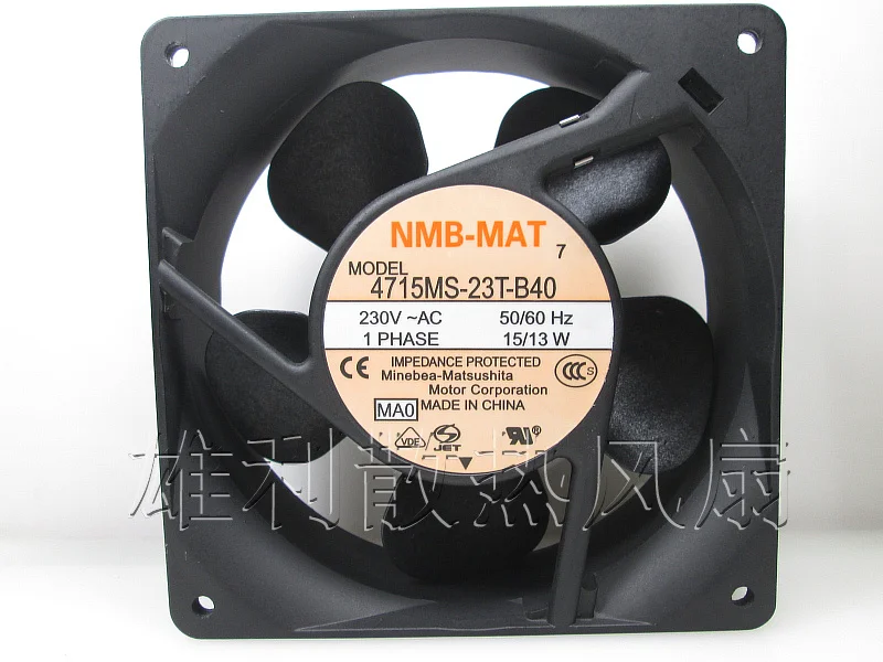 Вентилятор охлаждения инвертора NMB minbea 4715MS-23T-B40, 12 см, 230 В, 15 Вт, 13 Вт
Вентилятор охлаждения инвертора NMB minbea 4715MS-23T-B40, 12 см, 230 В, 15 Вт, 13 Вт