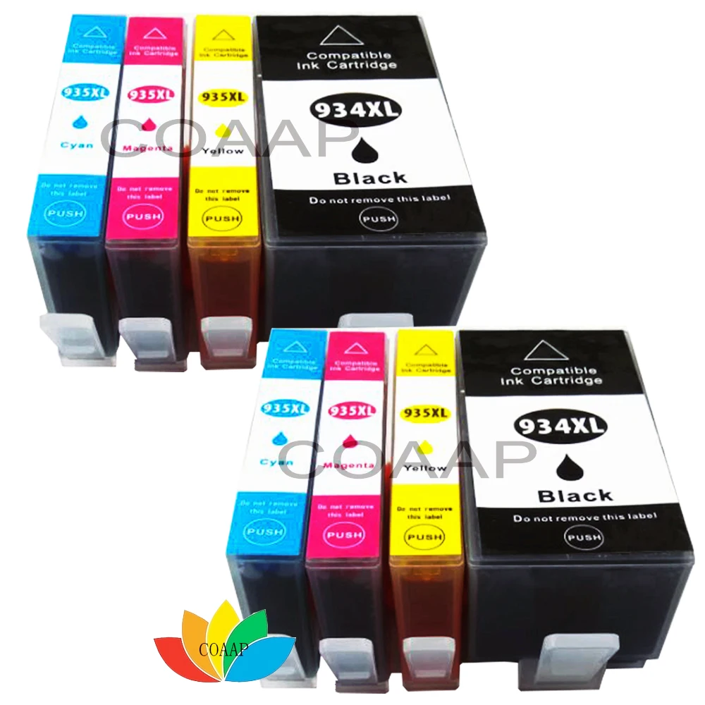 8 Compatible ink for hp934BK hp935C hp935M hp935Y Cartridges for HP Officejet Pro 6230 6830 6835 Printer
8 Compatible ink for hp934BK hp935C hp935M hp935Y Cartridges for HP Officejet Pro 6230 6830 6835 Printer