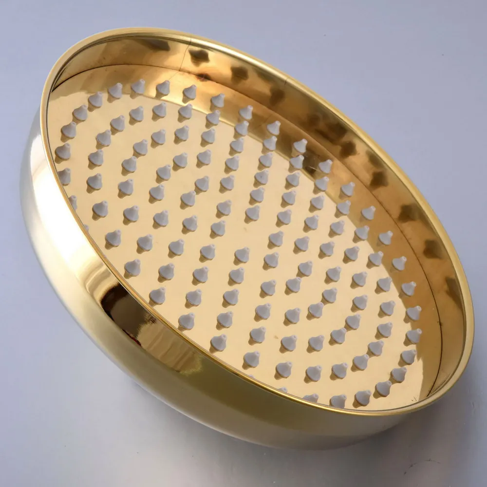 8" inch Luxury Gold Color Brass Round Bath Rainfall Rain Bathroom Shower Head Bathroom Accessory (Standard 1/2") msh264
8" inch Luxury Gold Color Brass Round Bath Rainfall Rain Bathroom Shower Head Bathroom Accessory (Standard 1/2") msh264